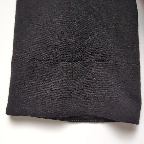 DVF Black Wool Blend Black Wrap Dress KNEE LENGTH XS - Picture 7 of 7